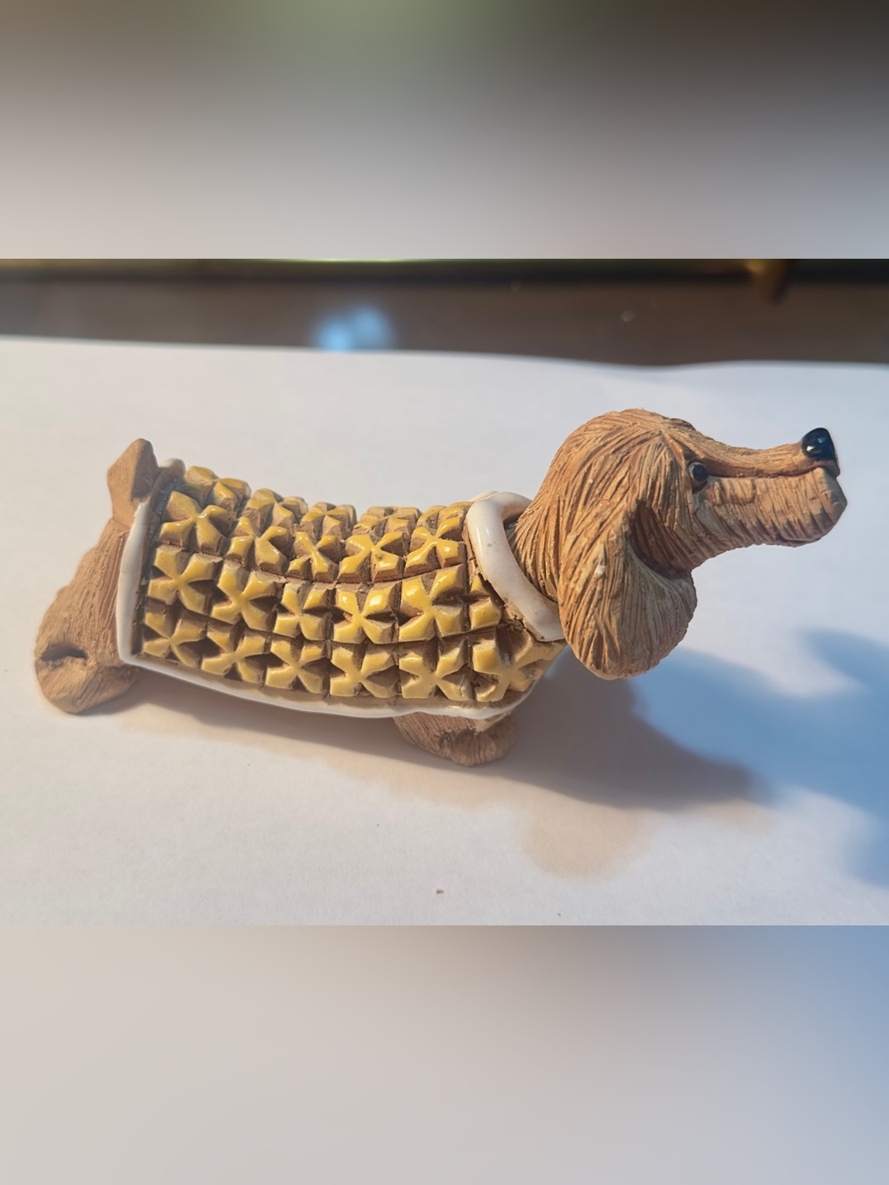 Artesanía Rinconada Dachshund Figurine (#107) Vintage Retired